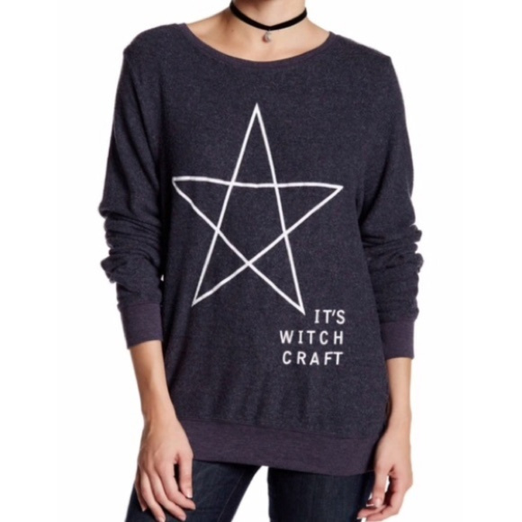 Wildfox Tops - WILDFOX IT'S WITCHCRAFT BAGGY BEACH JUMPER